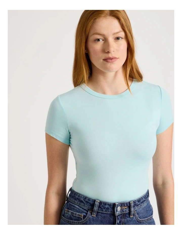 Baby Tee in Blue Glow image 1