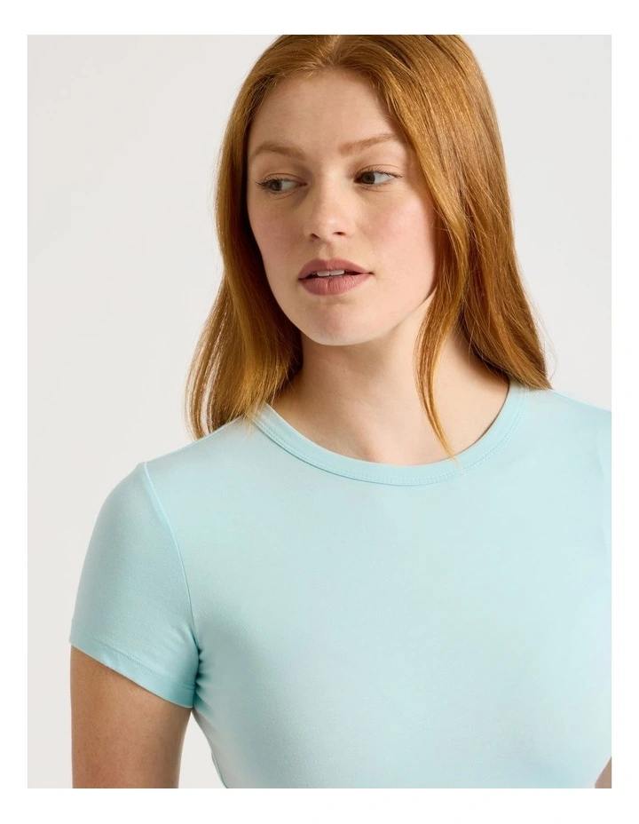 Baby Tee in Blue Glow image 2