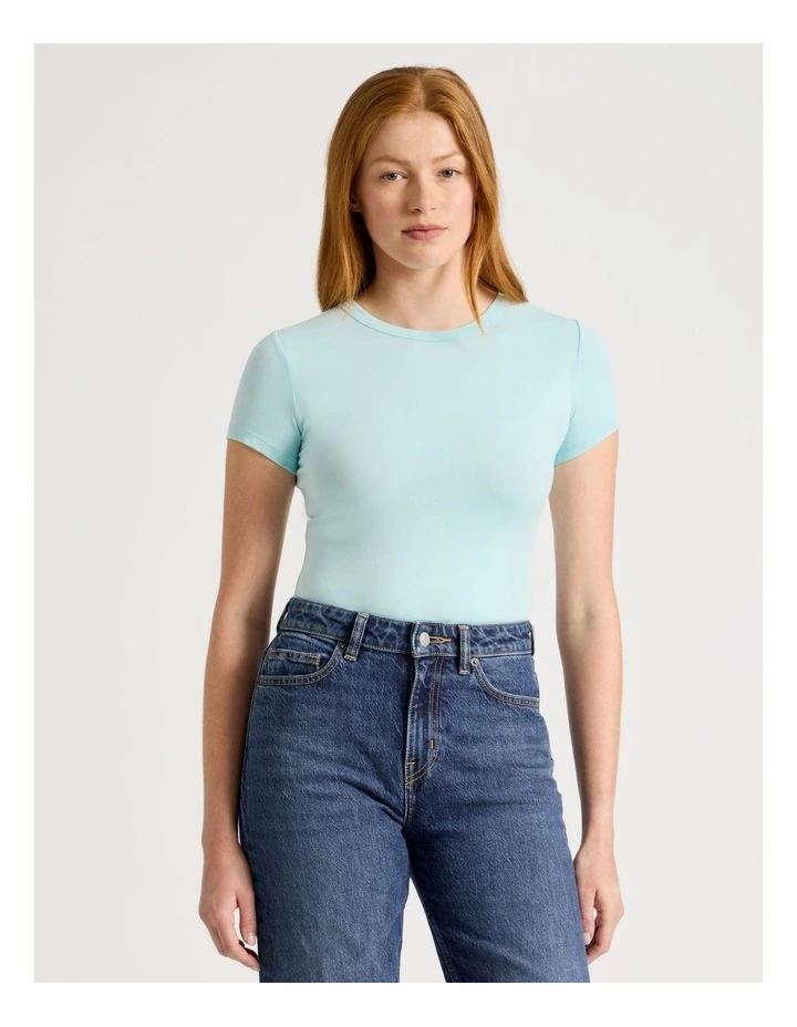 Baby Tee in Blue Glow image 3