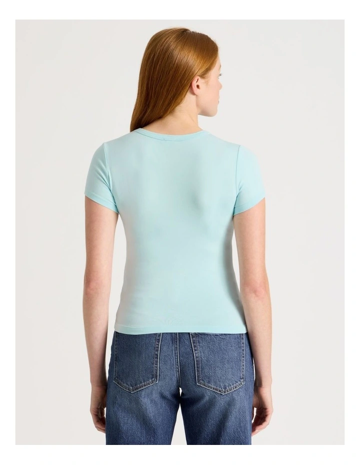 Baby Tee in Blue Glow image 5