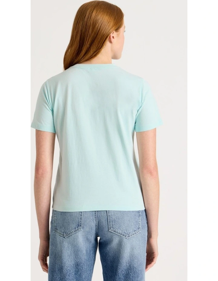 Regular Fit Graphic Tee in Light Blue image 5