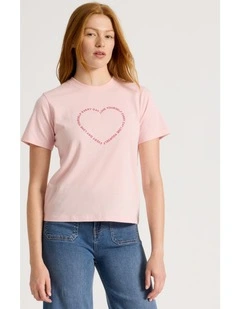 Regular Fit Graphic Tee in Lotus