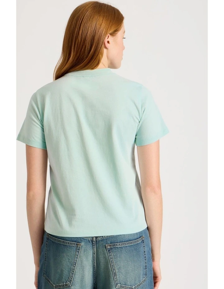 Regular Fit Graphic Tee in Light Blue image 5