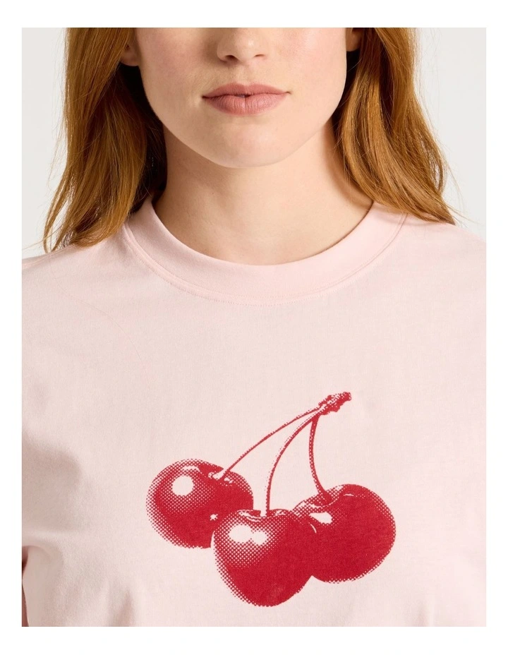 Loose Fit Graphic Tee in Lotus image 5