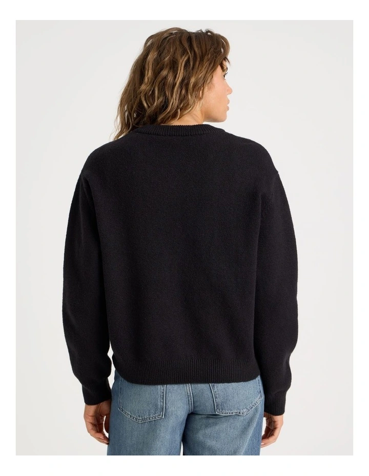 V-Neck Jumper in Moonless Night image 5