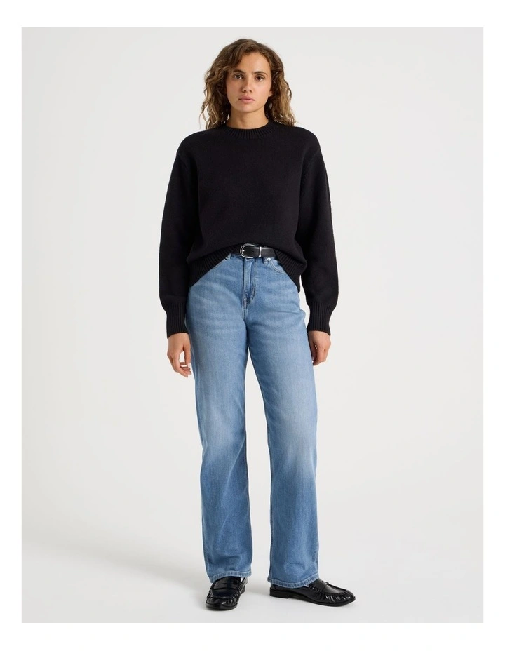 Round Neck Jumper in Moonless Night image 3