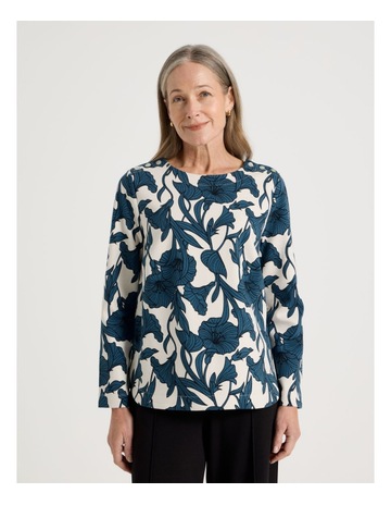 Teals Floral Print colour