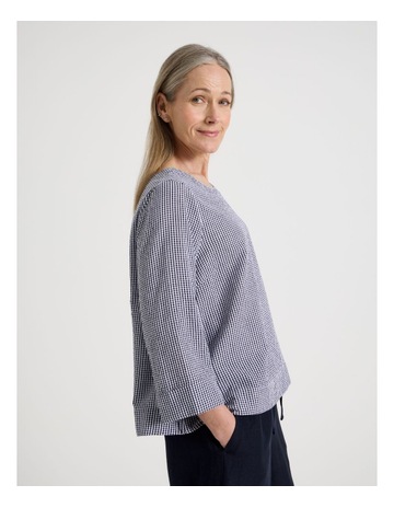 NAVY/WHITE GINGHAM colour