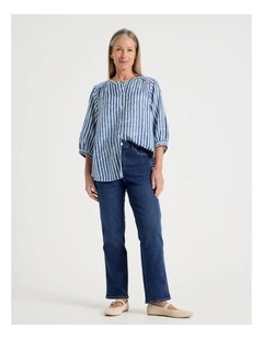 Wardrobe Staple Straight Jean in Mid Denim