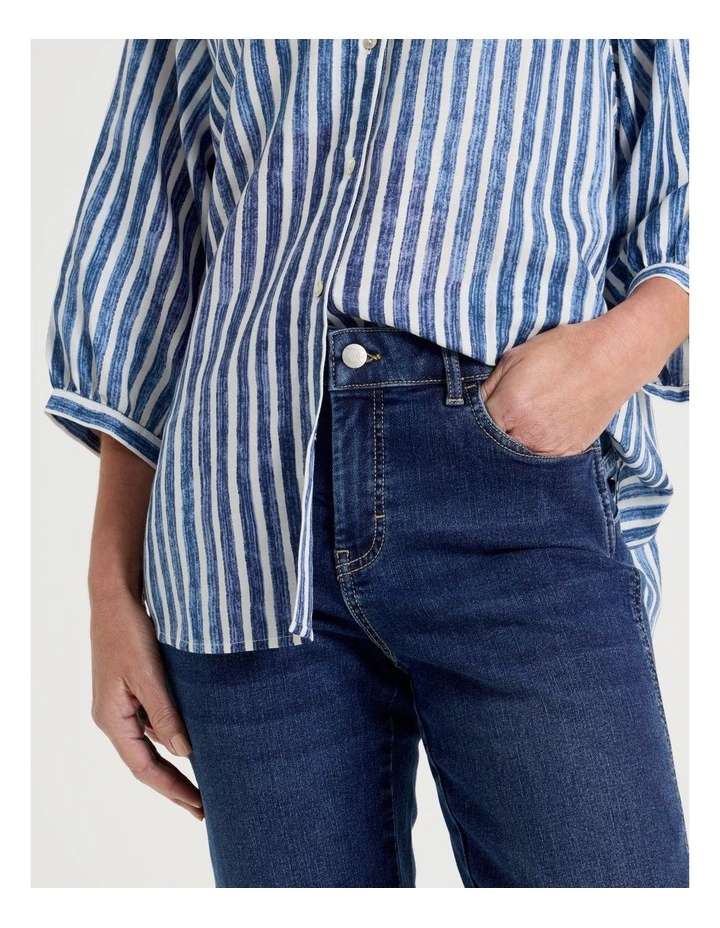 Wardrobe Staple Straight Jean in Mid Denim image 3