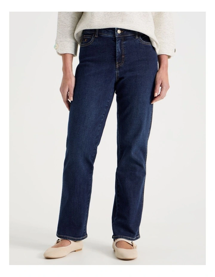 Wardrobe Staple Straight Jean in indigo image 2