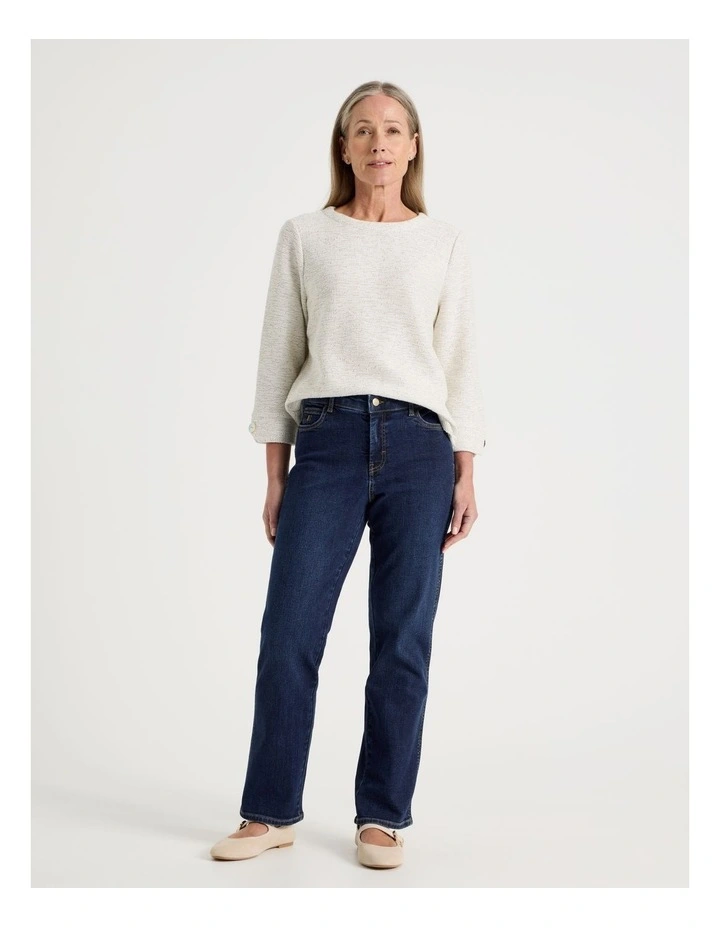 Wardrobe Staple Straight Jean in indigo image 3