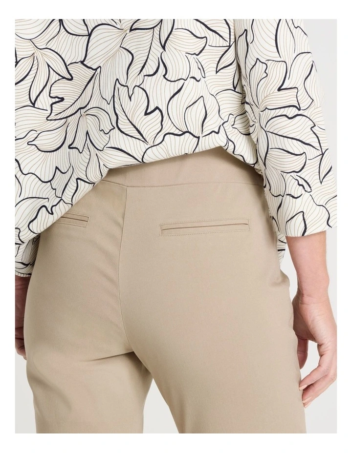 Wardrobe Staple Stretch Full Leg Straight Pant in Neutral image 4
