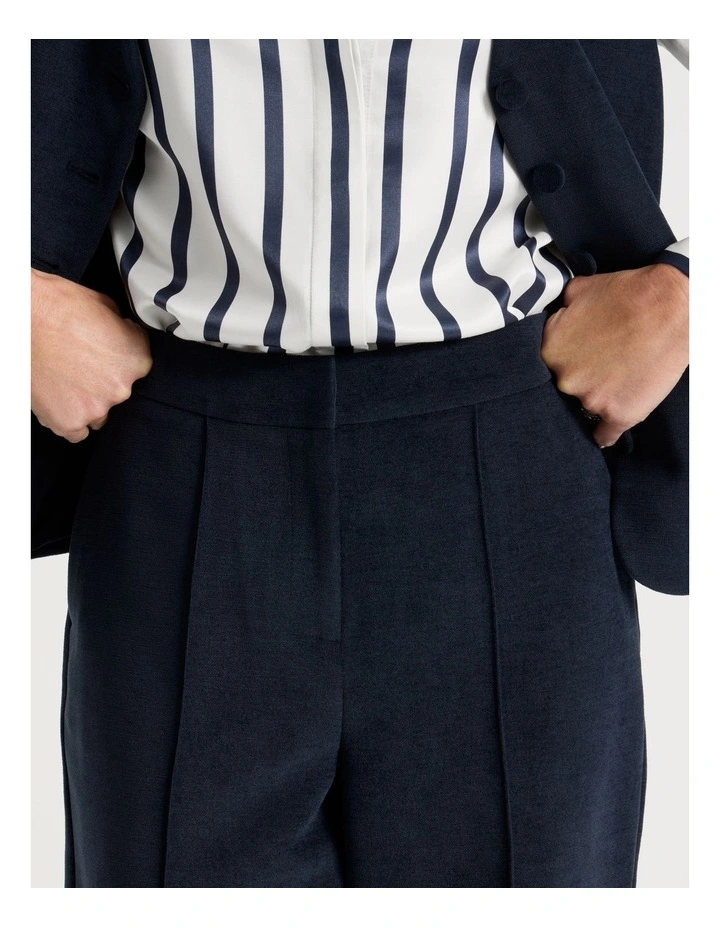 Straight Leg Smart Pant in Navy image 3