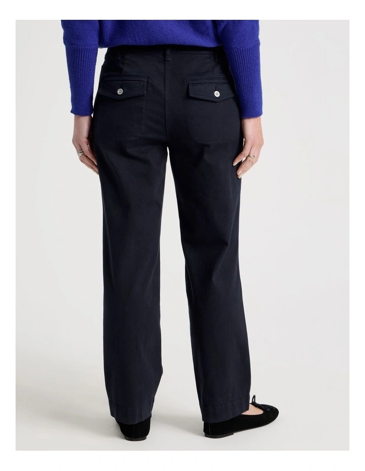 Utility Stretch Pant With Patch Pockets in Navy image 5