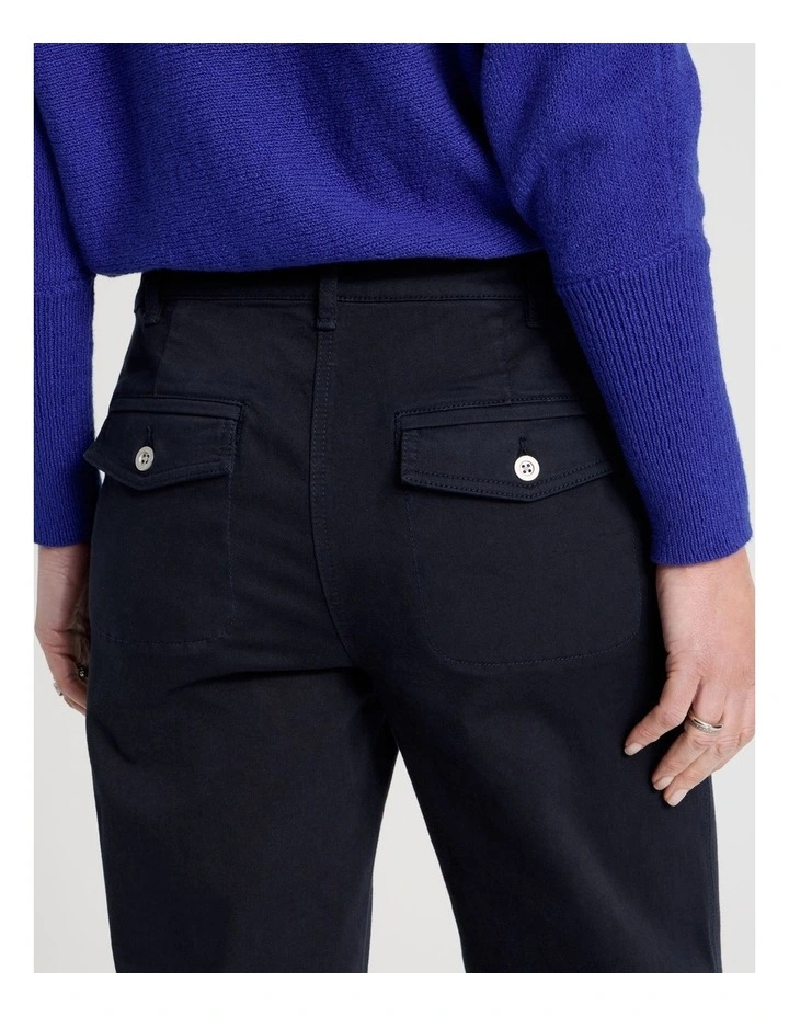 Utility Stretch Pant With Patch Pockets in Navy image 6