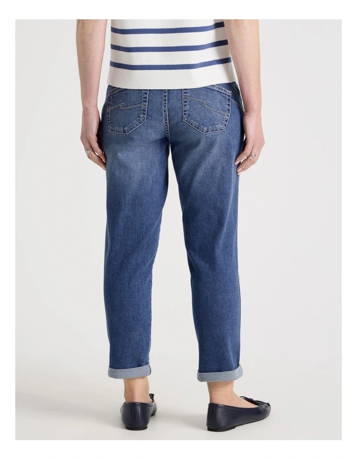 Petites Wardrobe Staple Crop Jean in Light Indigo image 5