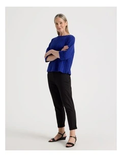 Petites Wardrobe Staple Crop Jean in Black