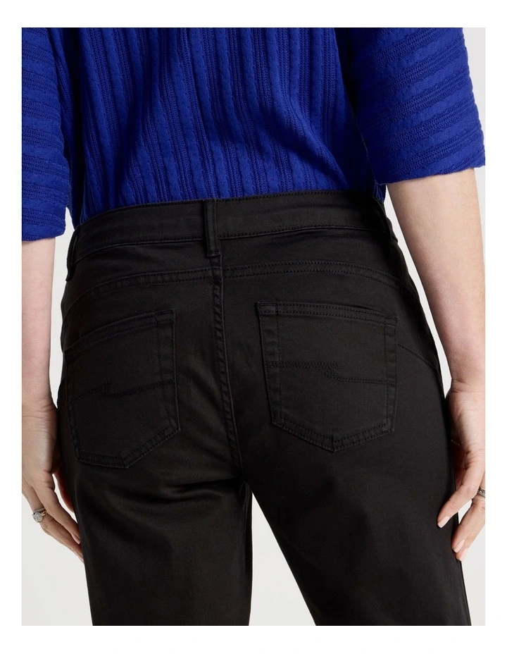 Petites Wardrobe Staple Crop Jean in Black image 6