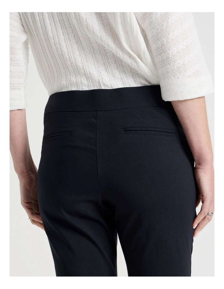 Wardrobe Staple Stretch Crop Pant in Navy image 6