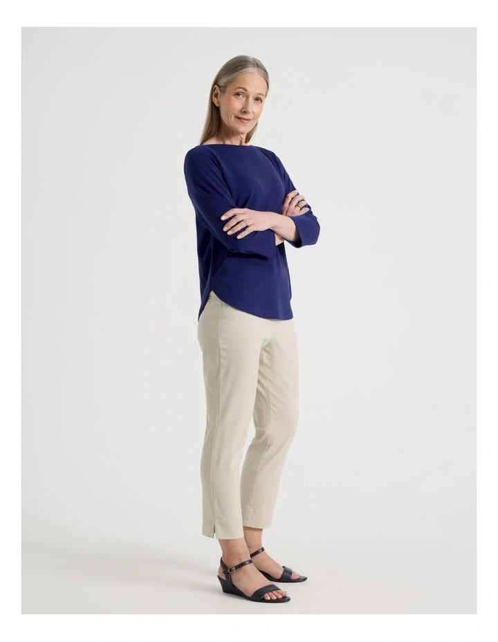 Wardrobe Staple Stretch Crop Pant in Stone image 1