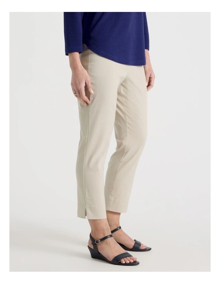 Wardrobe Staple Stretch Crop Pant in Stone image 2