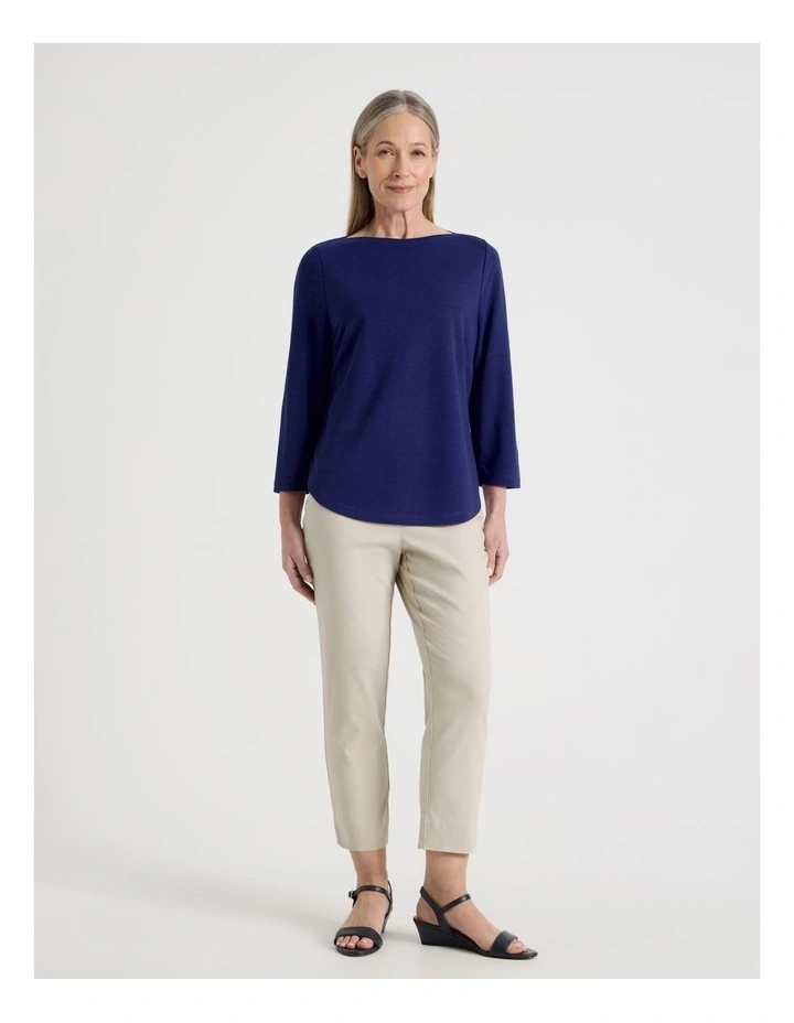 Wardrobe Staple Stretch Crop Pant in Stone image 3