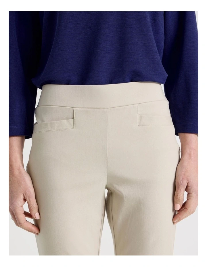 Wardrobe Staple Stretch Crop Pant in Stone image 4