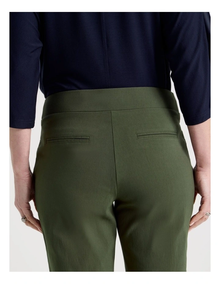 Wardrobe Staple Stretch Crop Pant in Khaki image 6