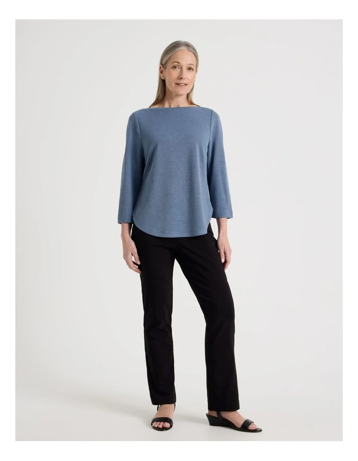 Wardrobe Staple Straight Full Length Pant in Black image 1