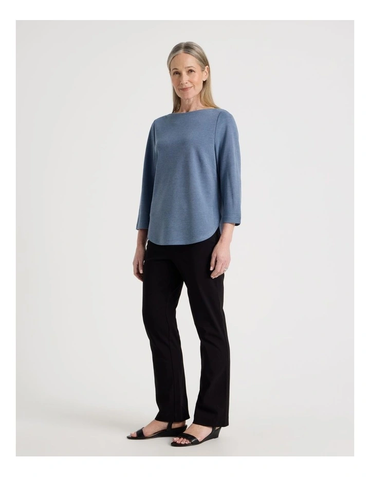 Wardrobe Staple Straight Full Length Pant in Black image 3