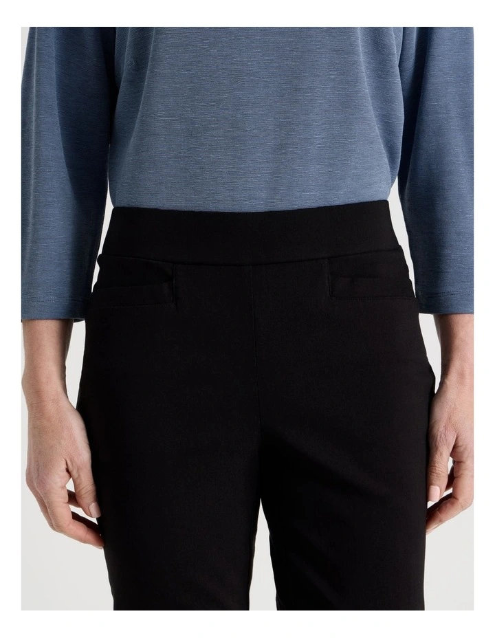 Wardrobe Staple Straight Full Length Pant in Black image 4