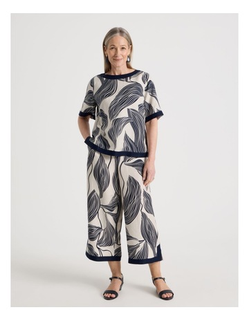 NEUTRAL/NAVY LEAF LI colour
