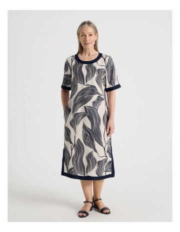 NEUTRAL/NAVY LEAF LI colour