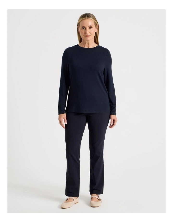 Long Sleeve Layering Tee in Navy image 3