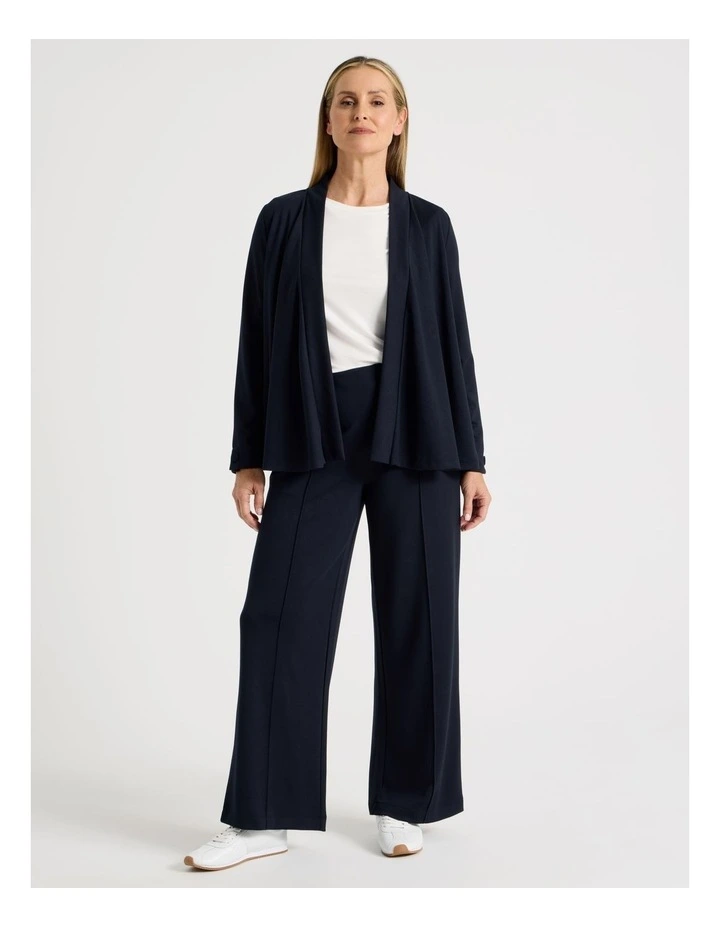 Waterfall Cut And Sew Cardigan in Navy image 7