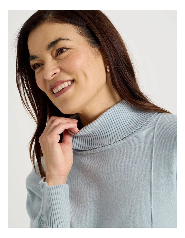 Asymmetrical Hem Jumper in Fog image 5