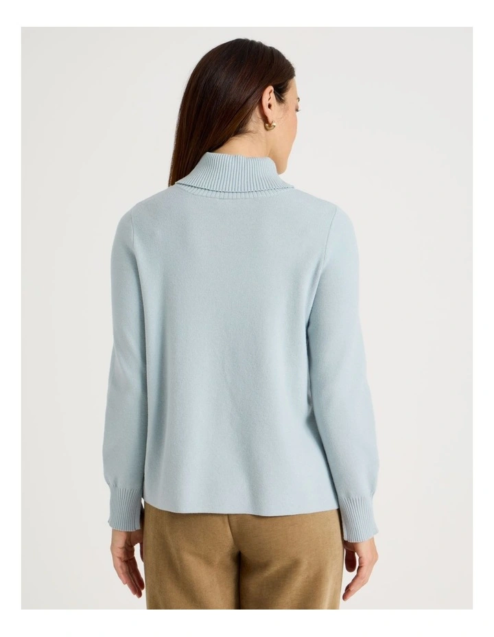 Asymmetrical Hem Jumper in Fog image 6