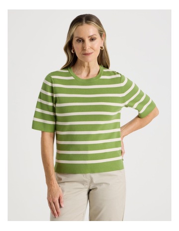 GREEN/NEUTRAL STRIPE colour