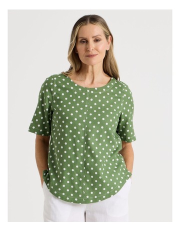 GREEN/WHITE SPOT colour