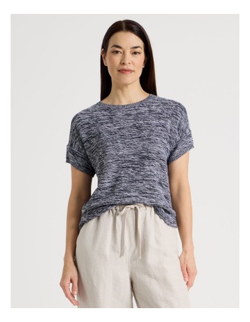 NAVY/IVORY TWIST colour
