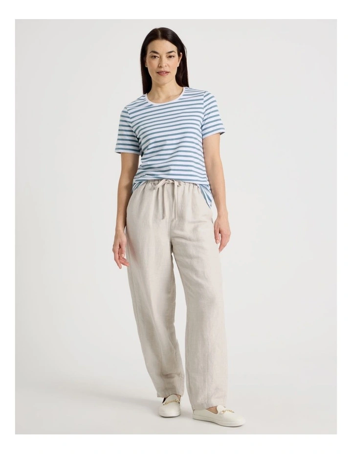 Wardrobe Staple Short Sleeve Tee in Slate/White Stripe image 4