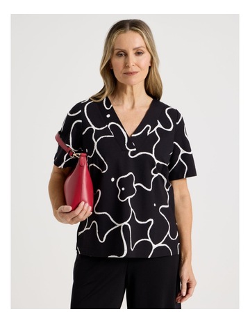 BLACK/IVORY PRINT colour