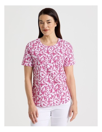 WHITE WITH HOT PINK/ colour