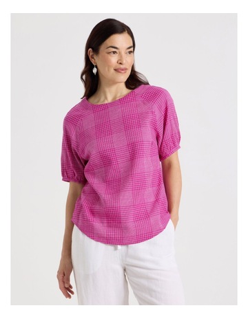 HOT PINK/WHITE CHECK colour
