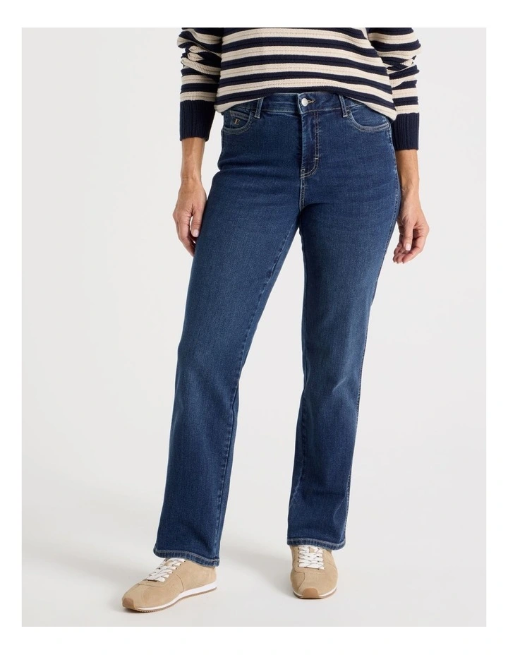 Wardrobe Staple Straight Jean In Mid Denim image 3