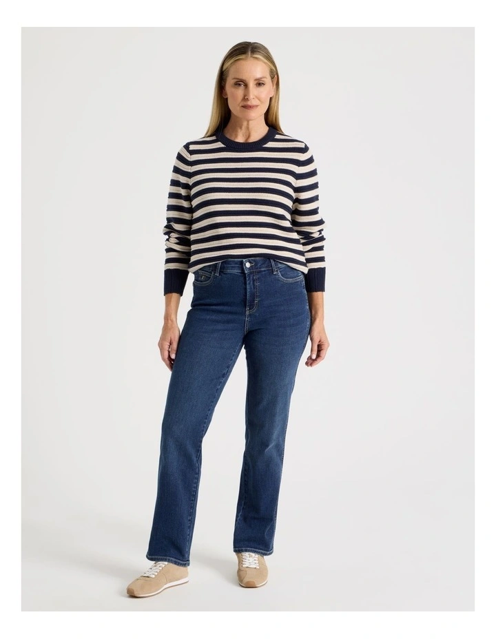 Wardrobe Staple Straight Jean In Mid Denim image 4