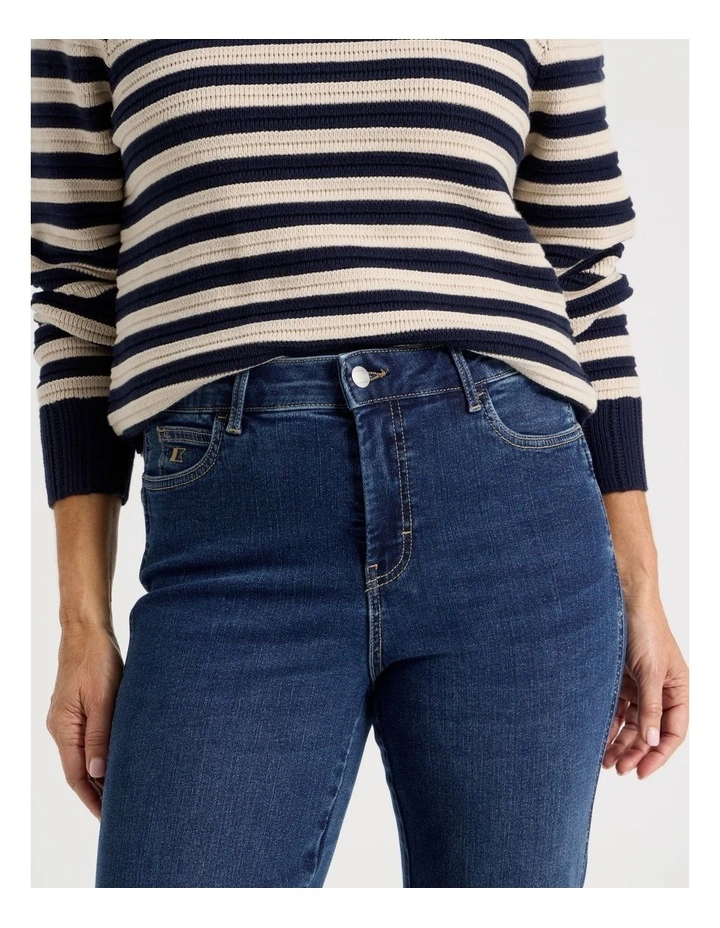 Wardrobe Staple Straight Jean In Mid Denim image 5