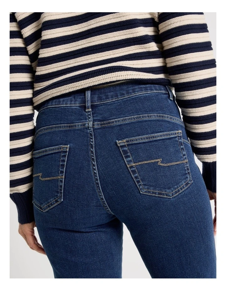 Wardrobe Staple Straight Jean In Mid Denim image 7
