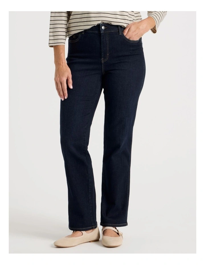 Wardrobe Staple Straight Jean In Raw Denim image 2